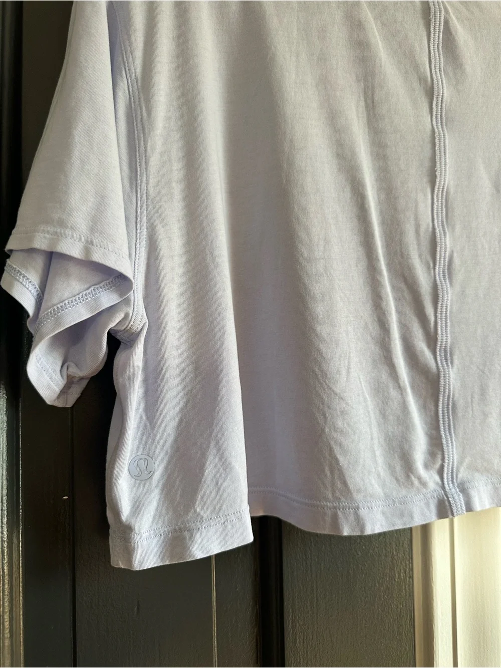 Lululemon All Yours Cropped T-Shirt Pastel Blue/Purple Size 6